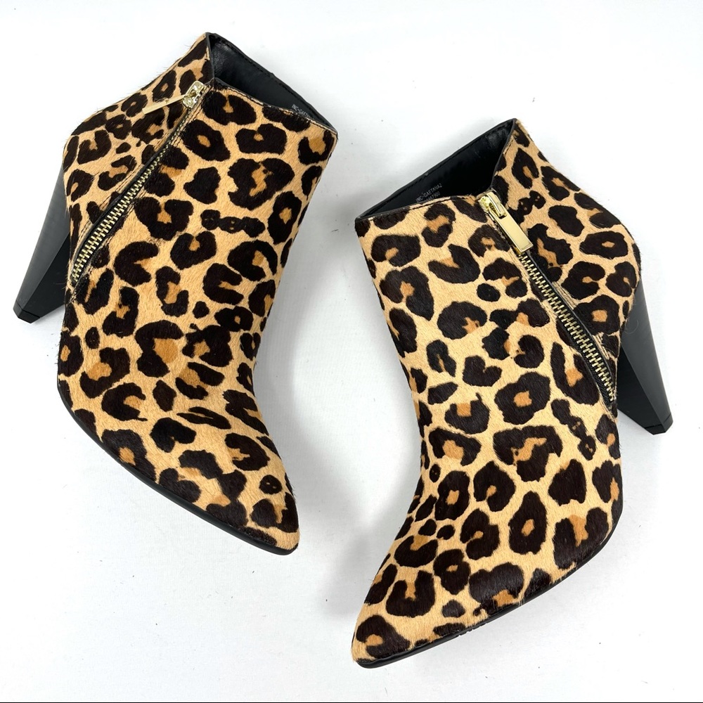 - INC Leopard Gaetana Calf Hair Booties size 7